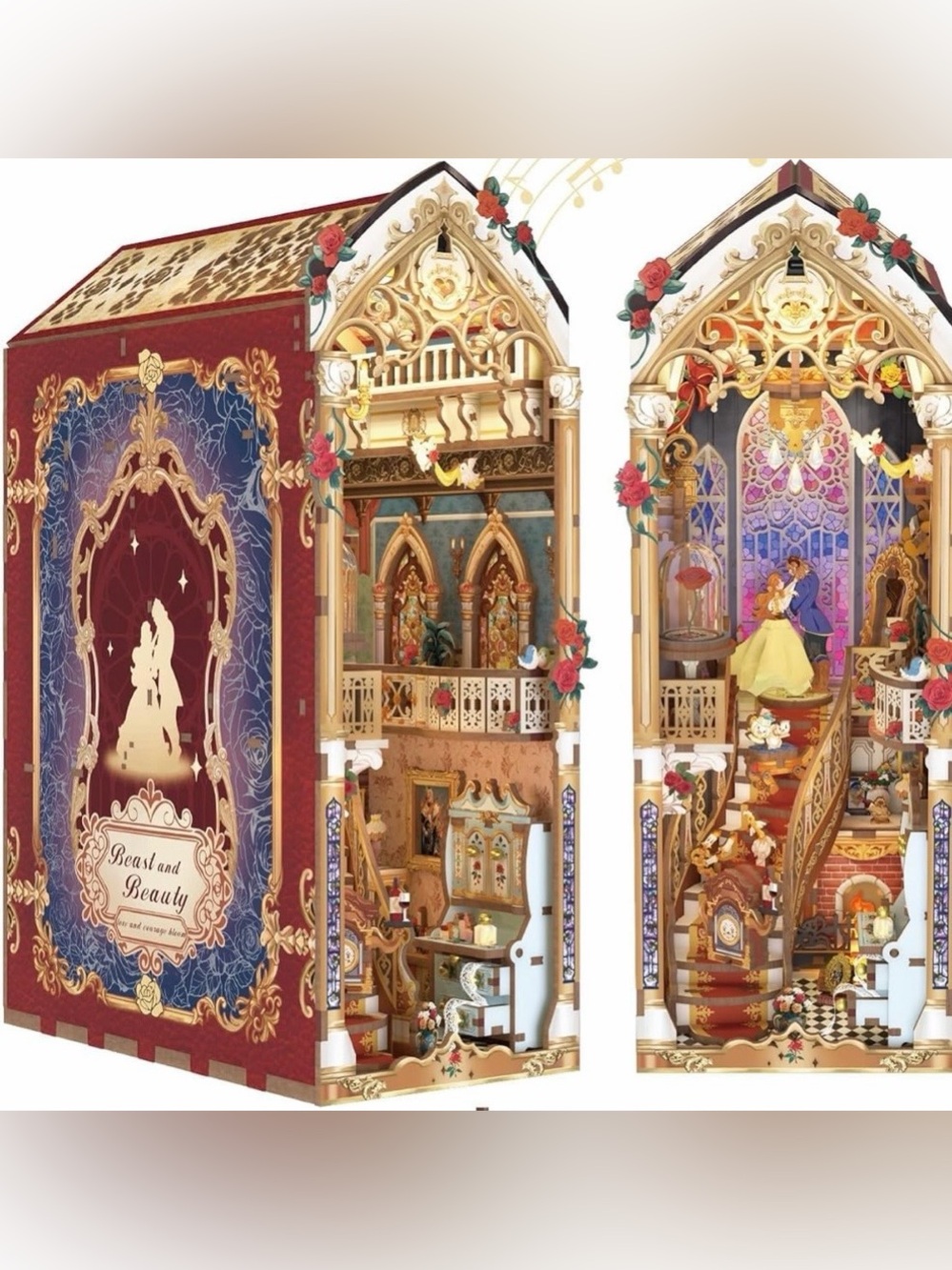 Beauty and the Beast Inspired DIY Book Nook